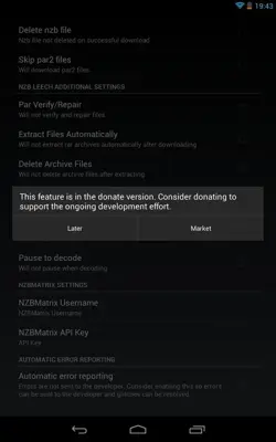 Nzb Leech Free android App screenshot 9