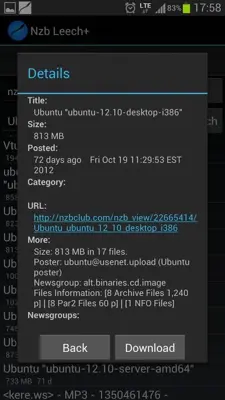 Nzb Leech Free android App screenshot 11