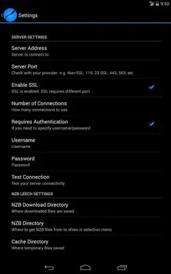 Nzb Leech Free android App screenshot 1