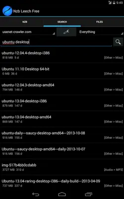 Nzb Leech Free android App screenshot 6